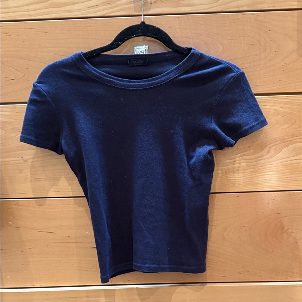 Brandy Melville Dark Blue Short Sleeve Tee